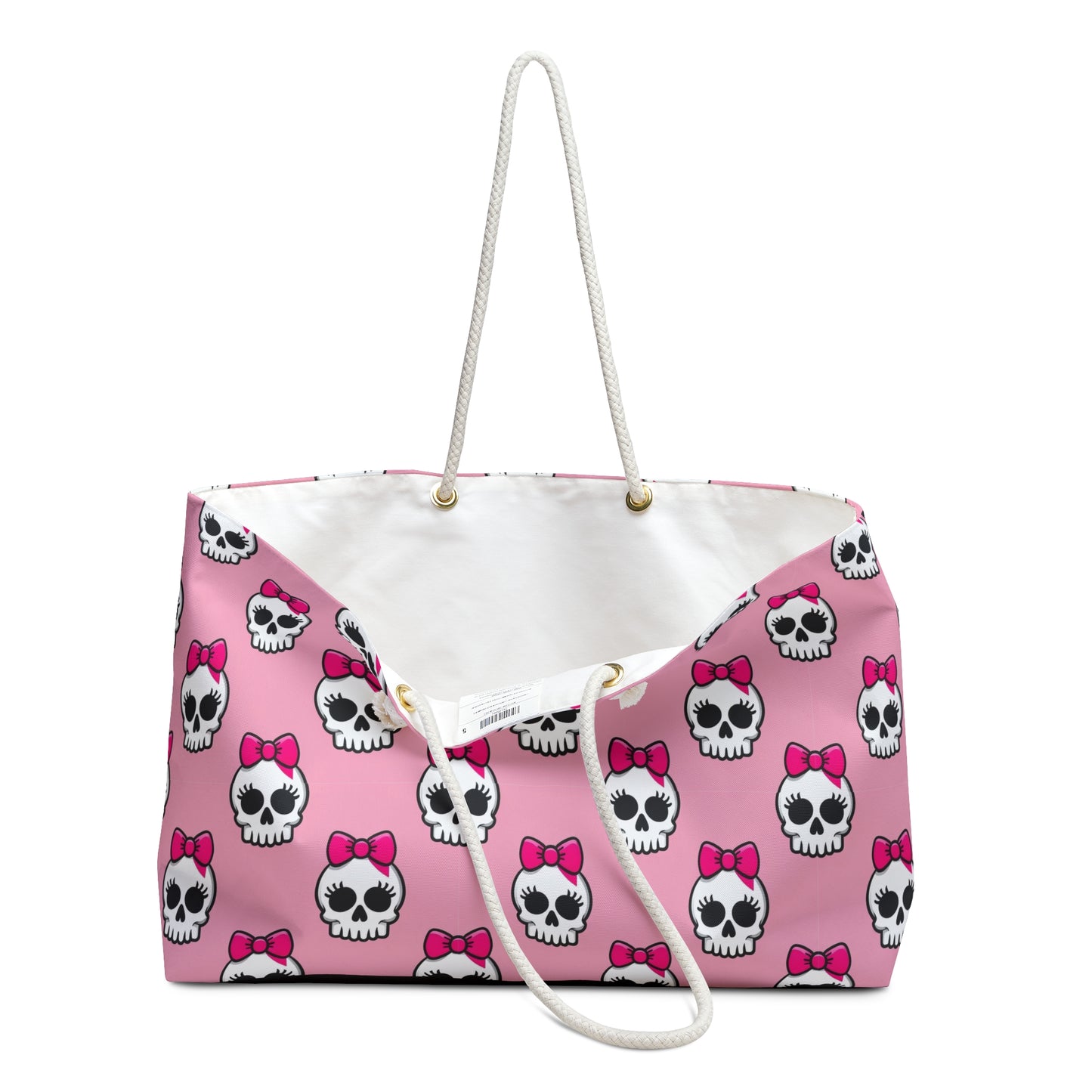 Cute Skull Print Weekender Bag