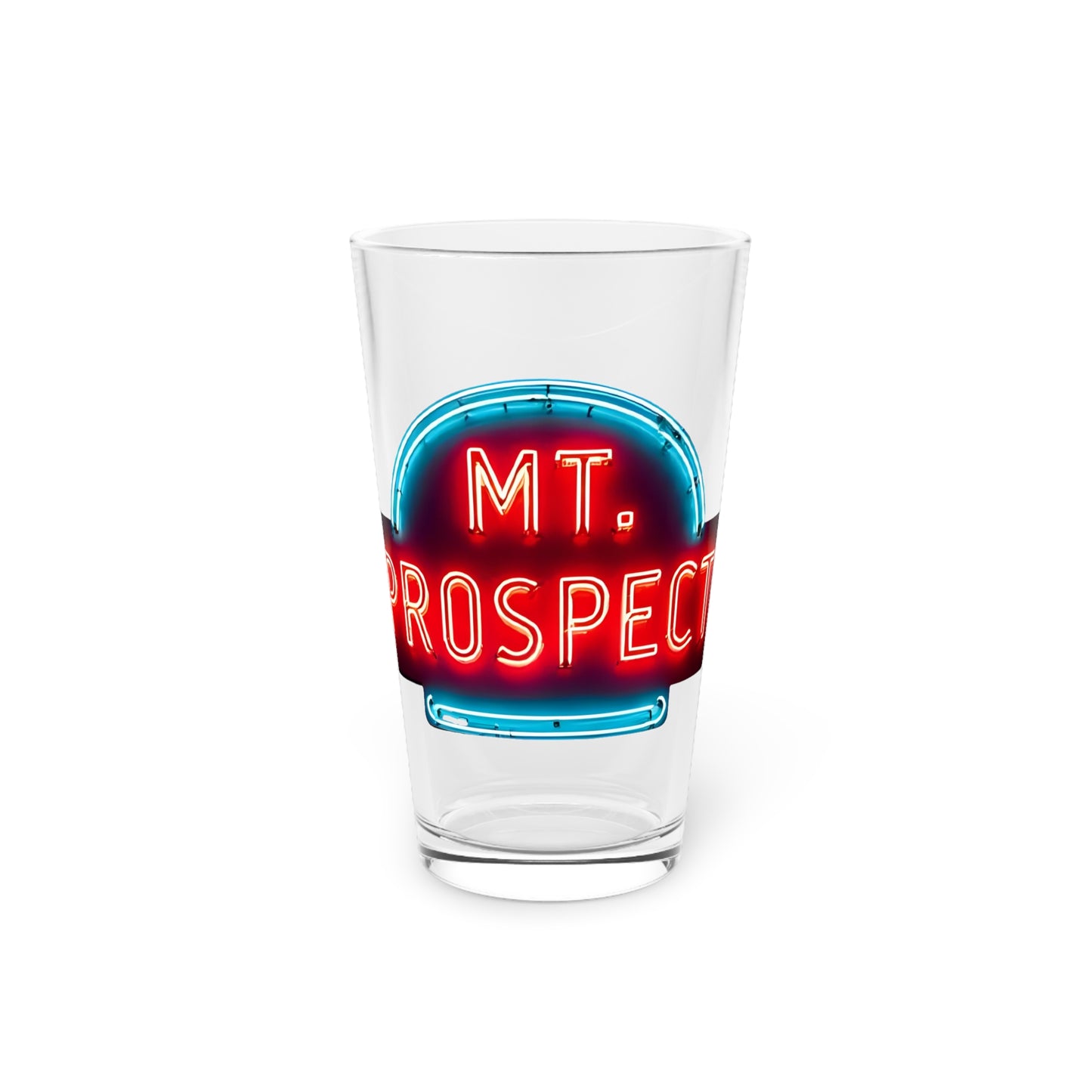 Mount Prospect Neon Sign Pint Glass | 16oz