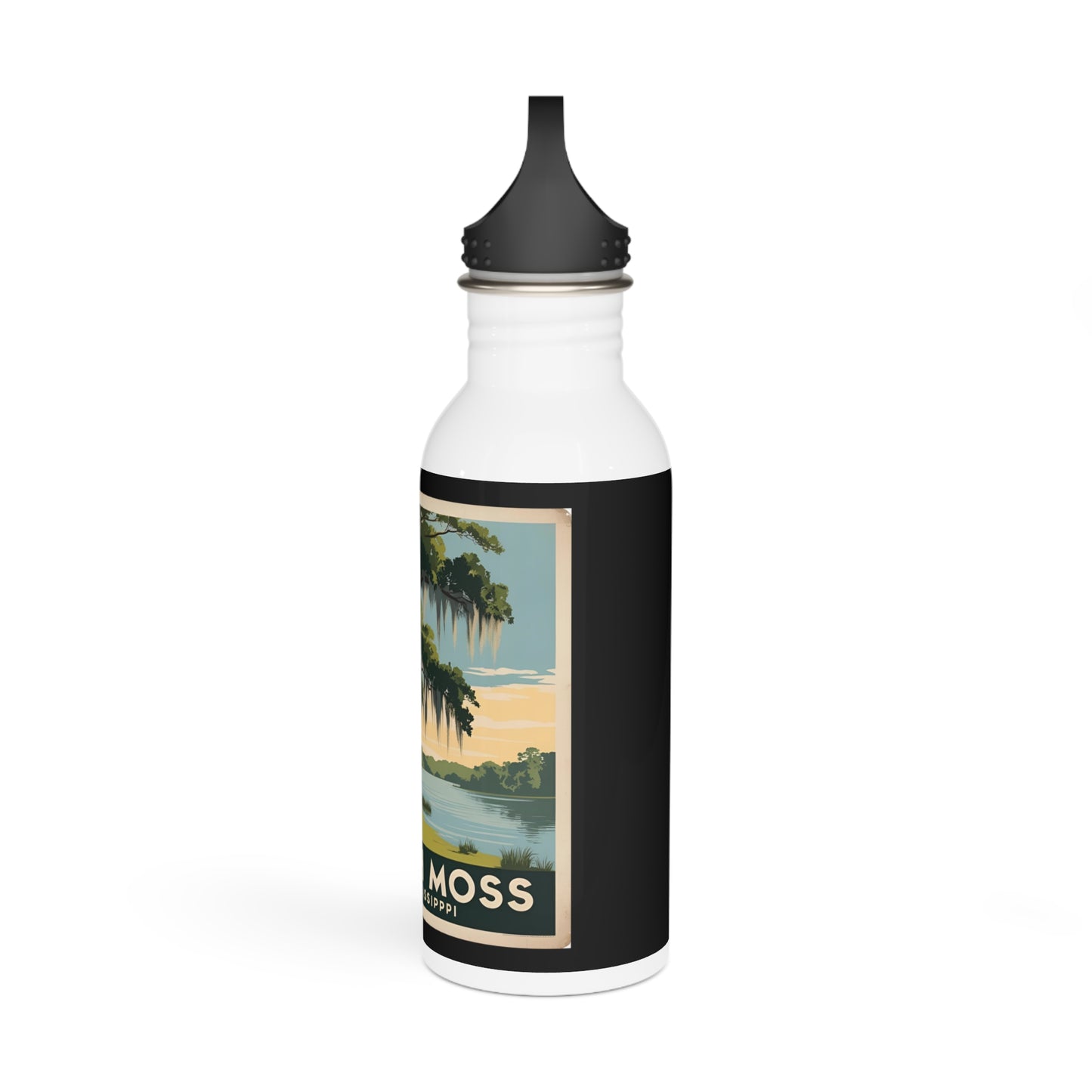 Vintage Style Stainless Steel Water Bottle - Spanish Moss
