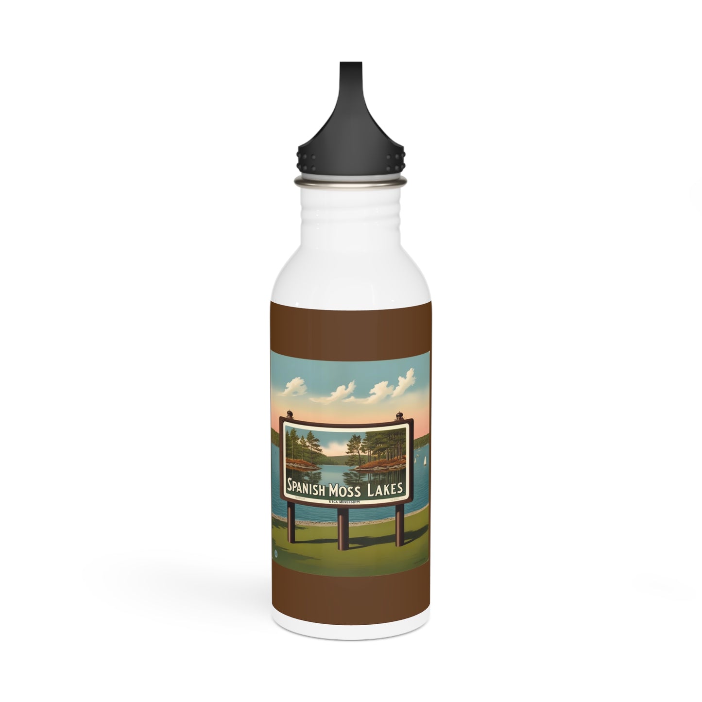 Charming Spanish Moss Lakes Water Bottle
