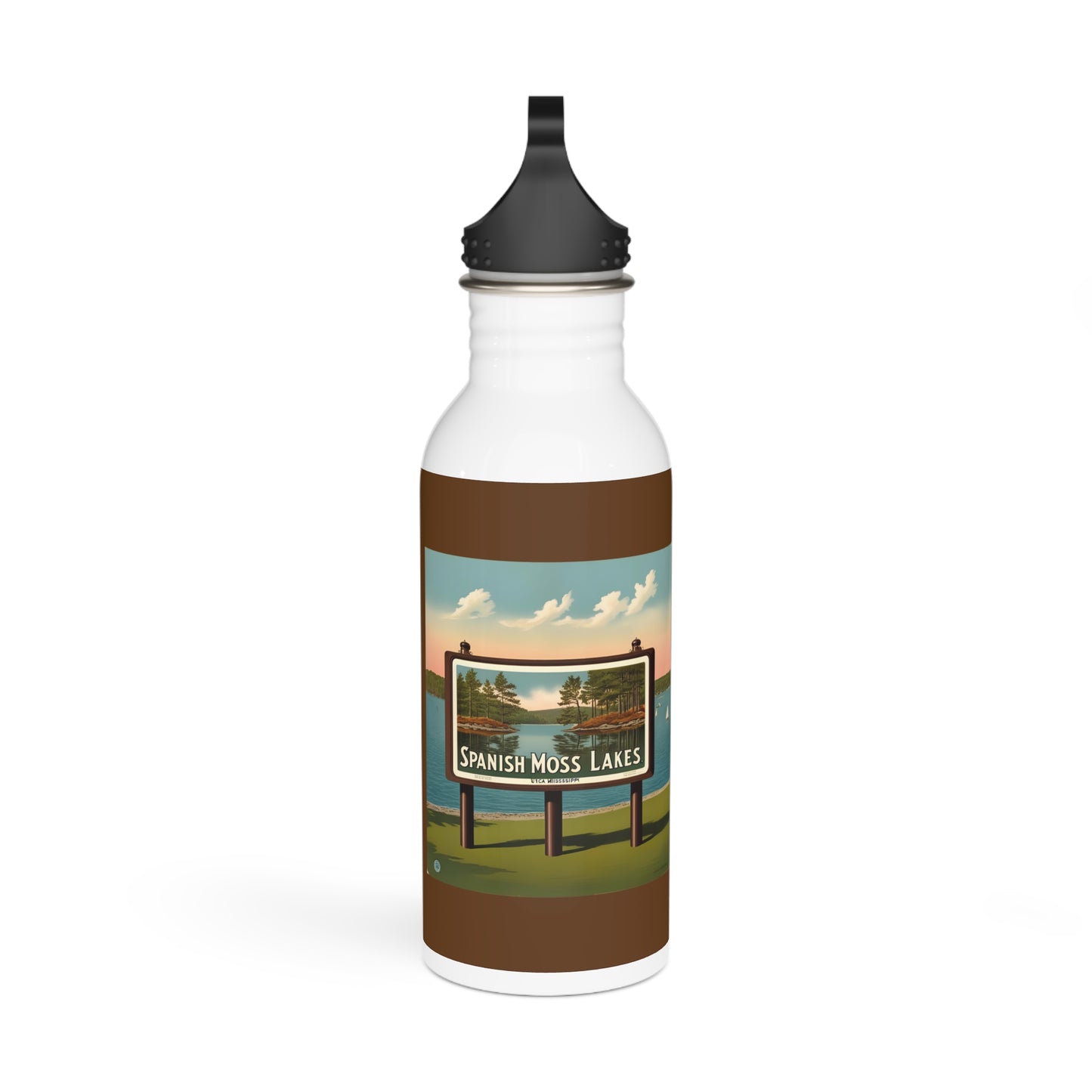 Charming Spanish Moss Lakes Water Bottle