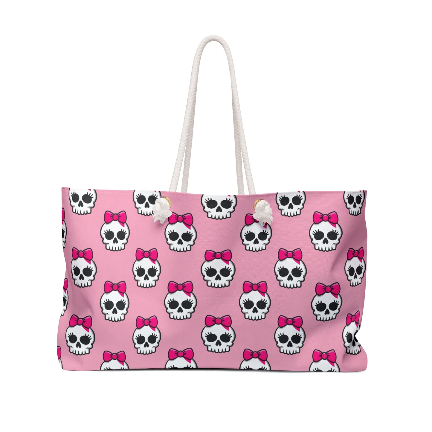 Cute Skull Print Weekender Bag