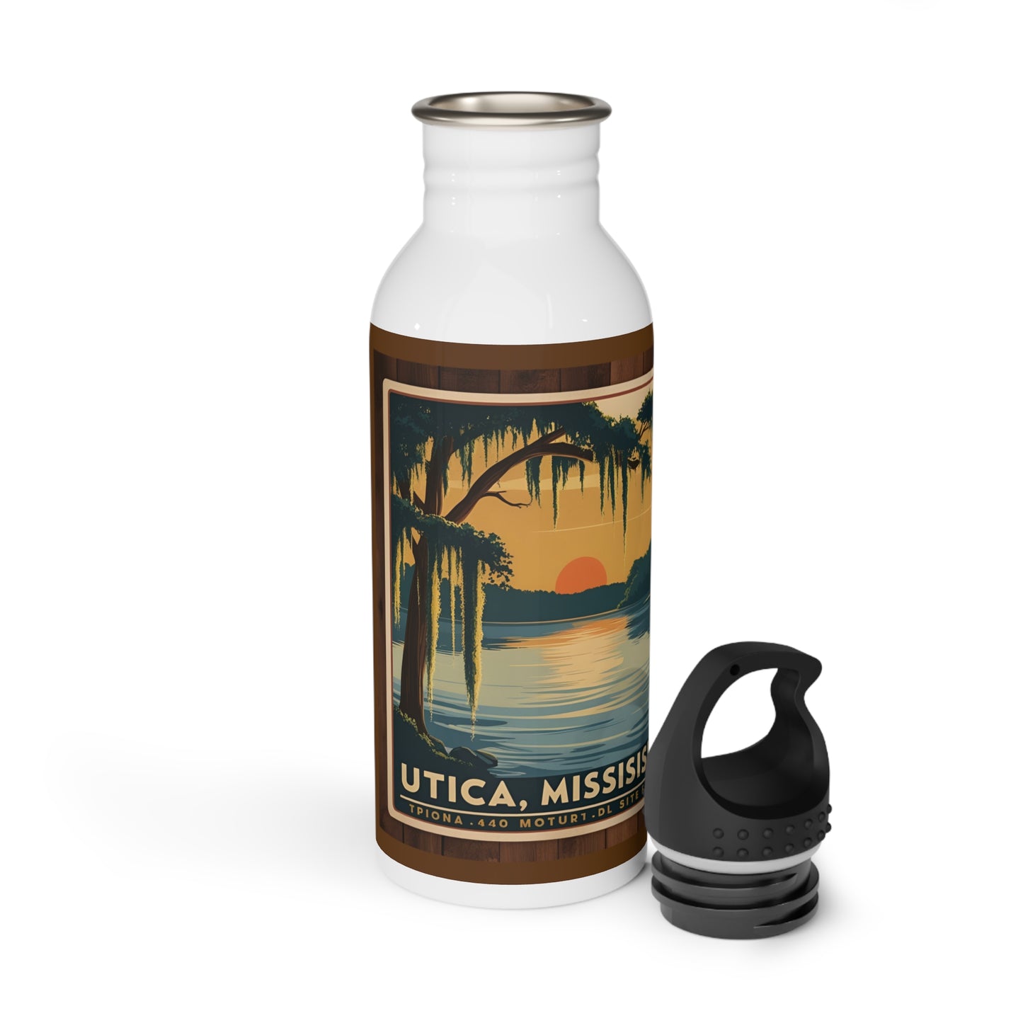 Vintage Utica Stainless Steel Water Bottle