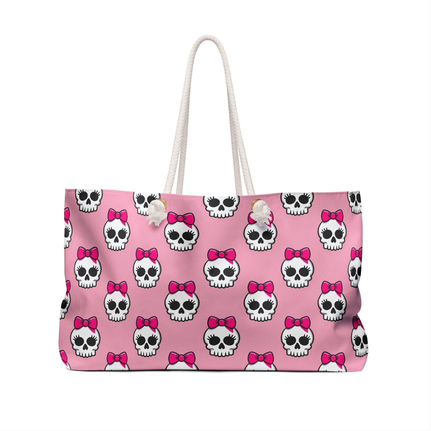 Cute Skull Print Weekender Bag