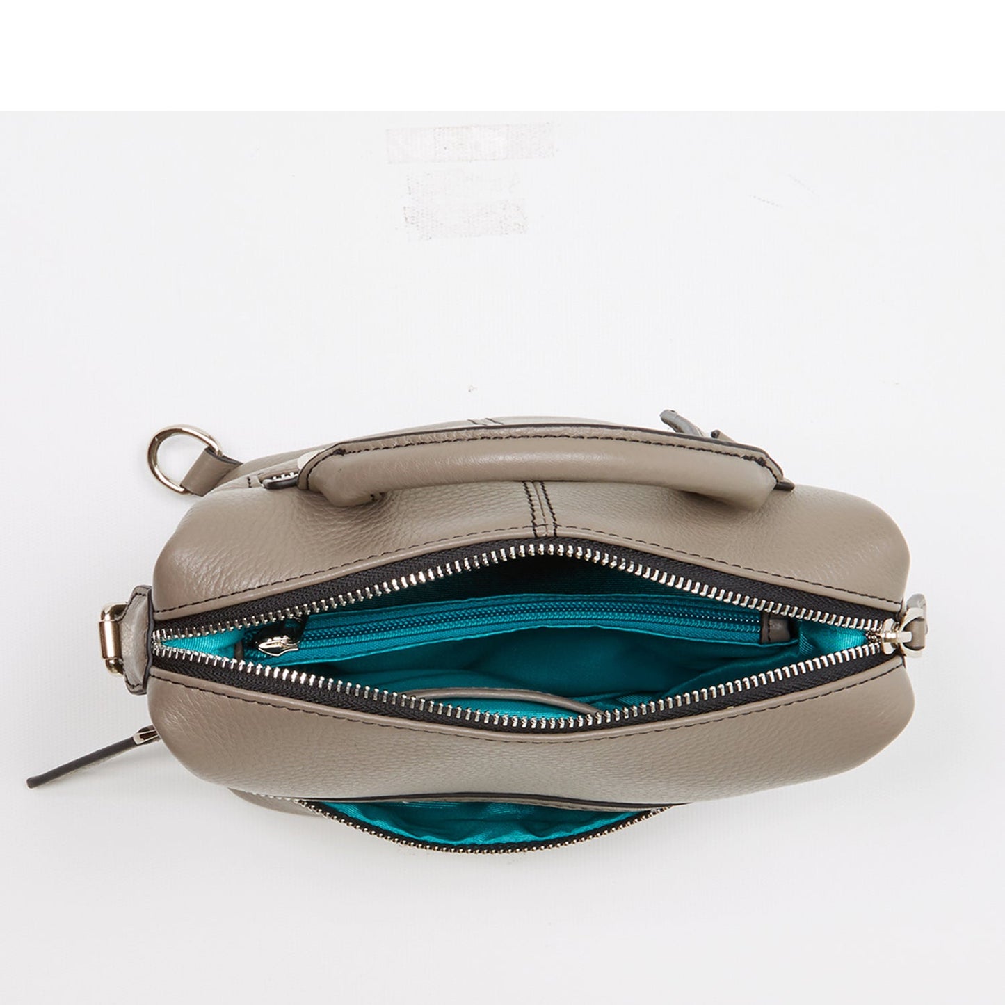 The Ashley Grey Leather Backpack