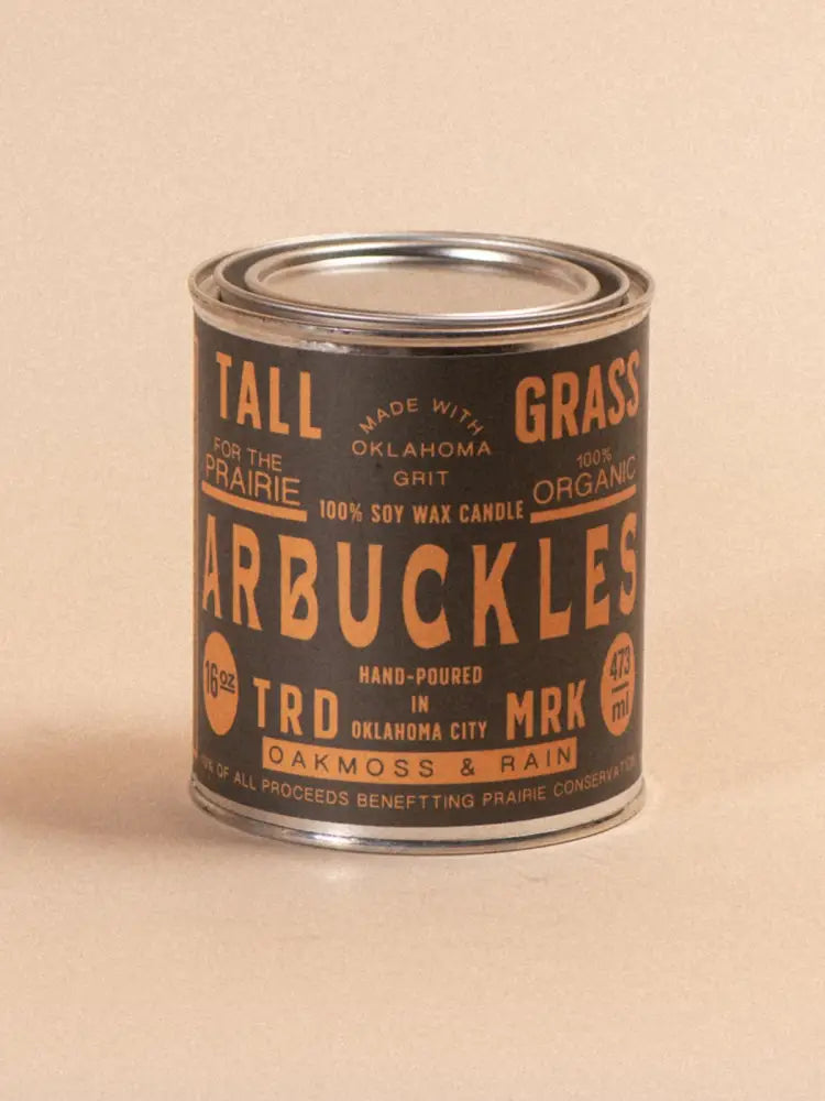 Arbuckles: Oakmoss + Rain Soy Wax Candle - 16 oz - Candles