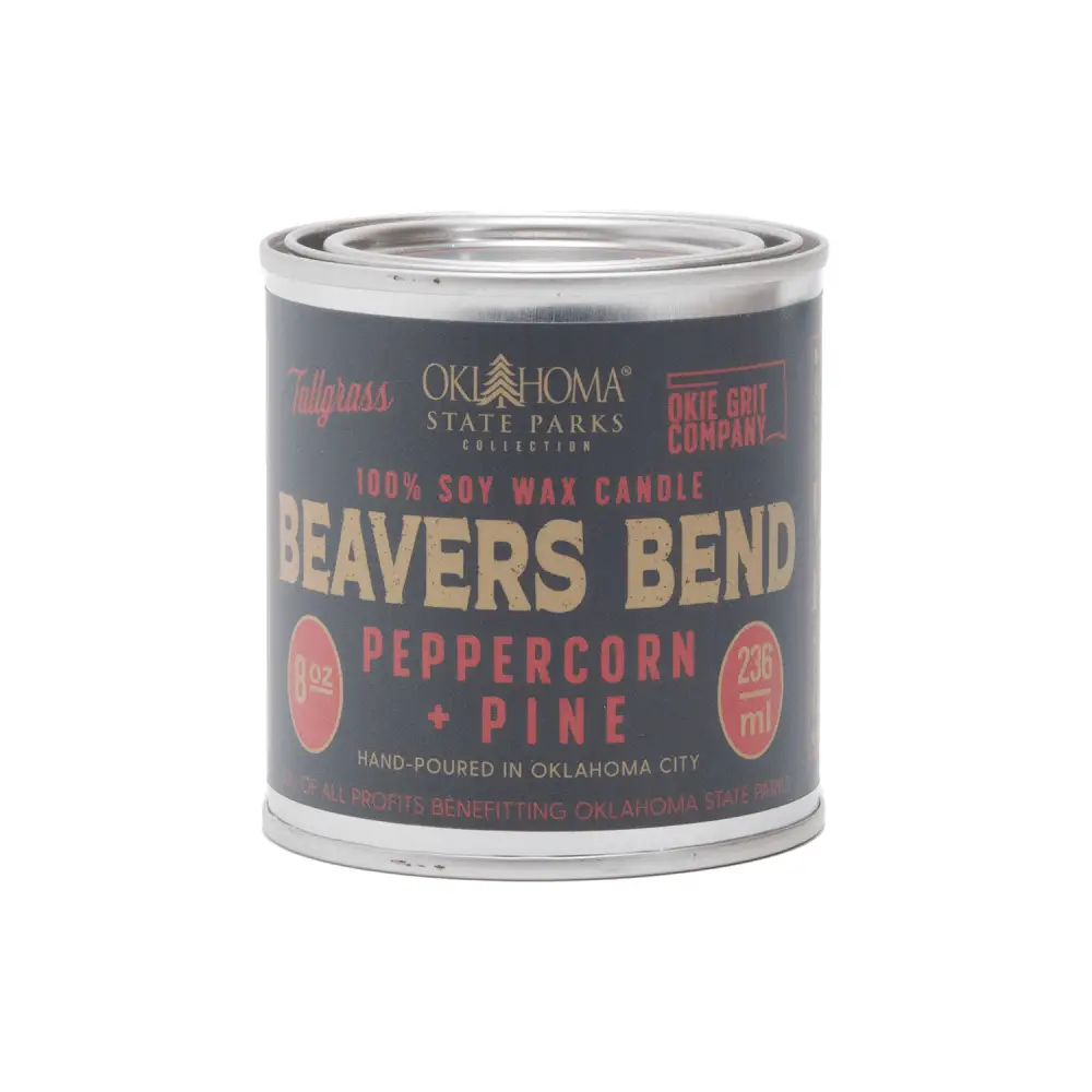 Beavers Bend: Peppercorn + Pine Soy Wax Candle - Candles