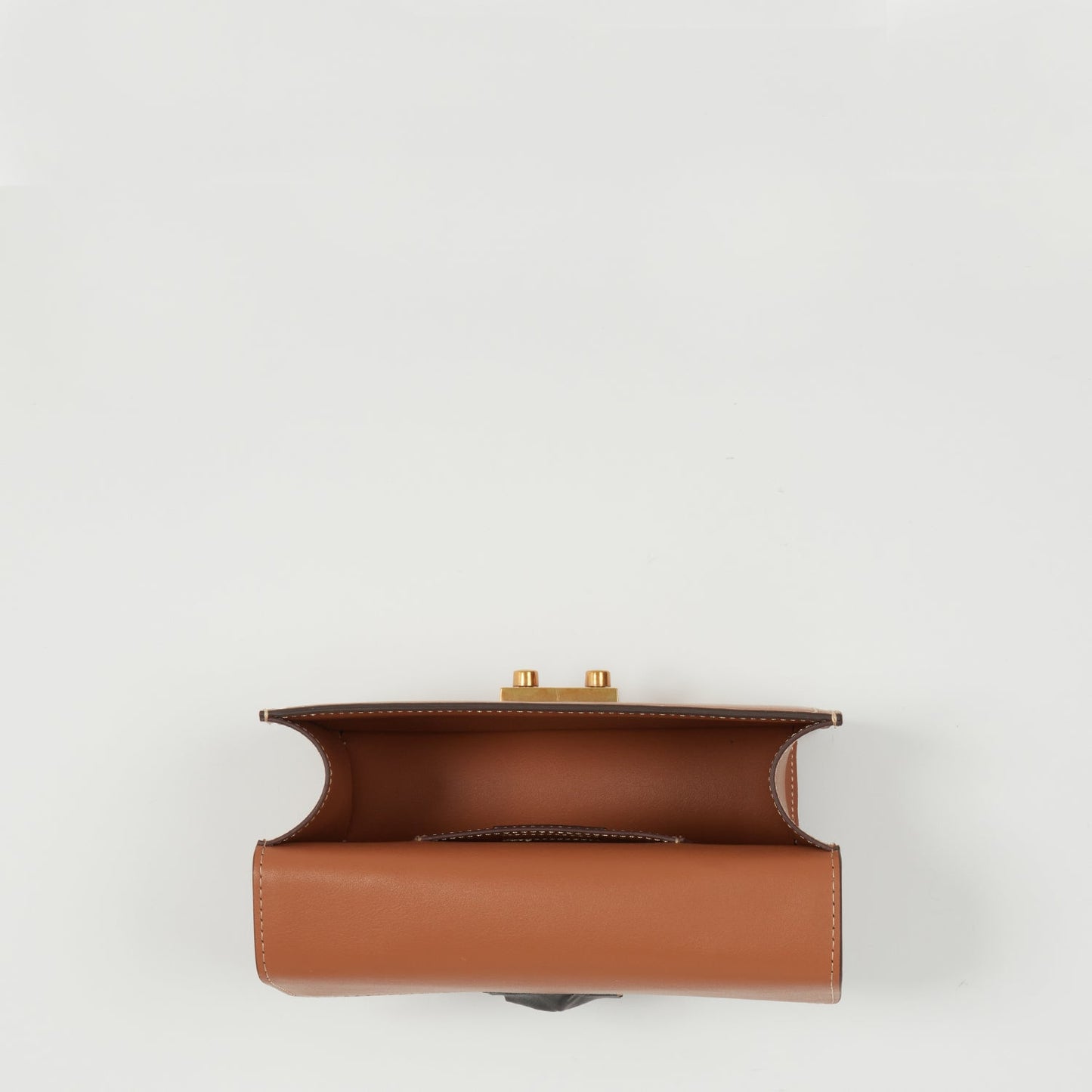 Little Brown Leather Crossbody Handbag