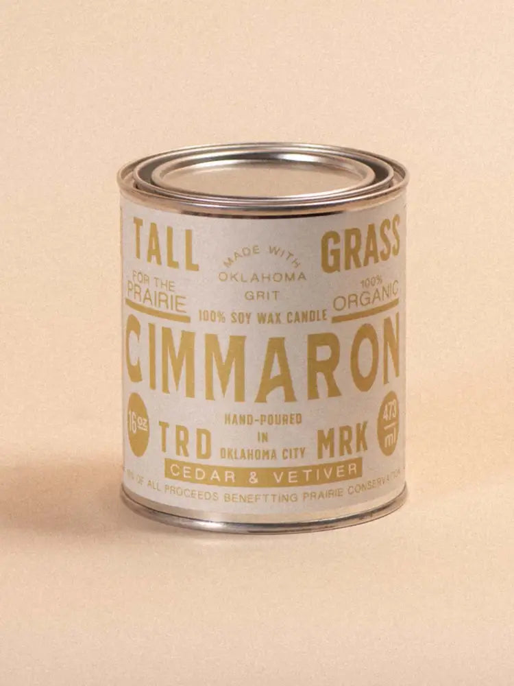 Cimmaron: Cedar + Vetiver Soy Wax Candle - 16 oz - Candles