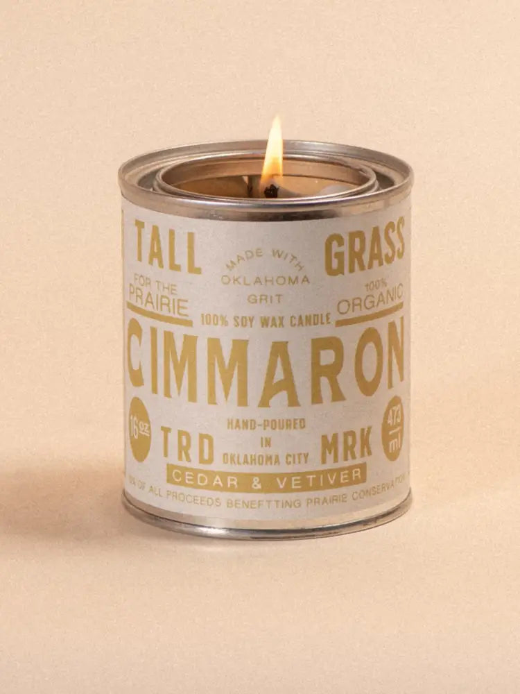 Cimmaron: Cedar + Vetiver Soy Wax Candle - Candles