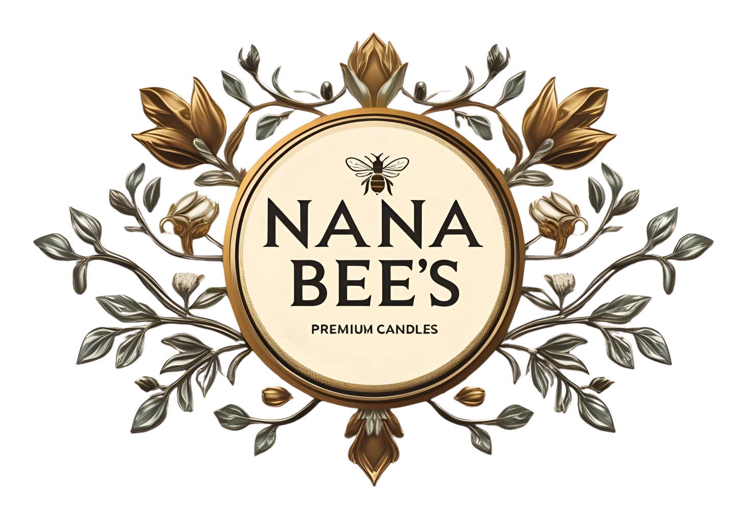 Nana Bee's Premium 9oz Amber Jar Eucalyptus Lavender Herb Candle