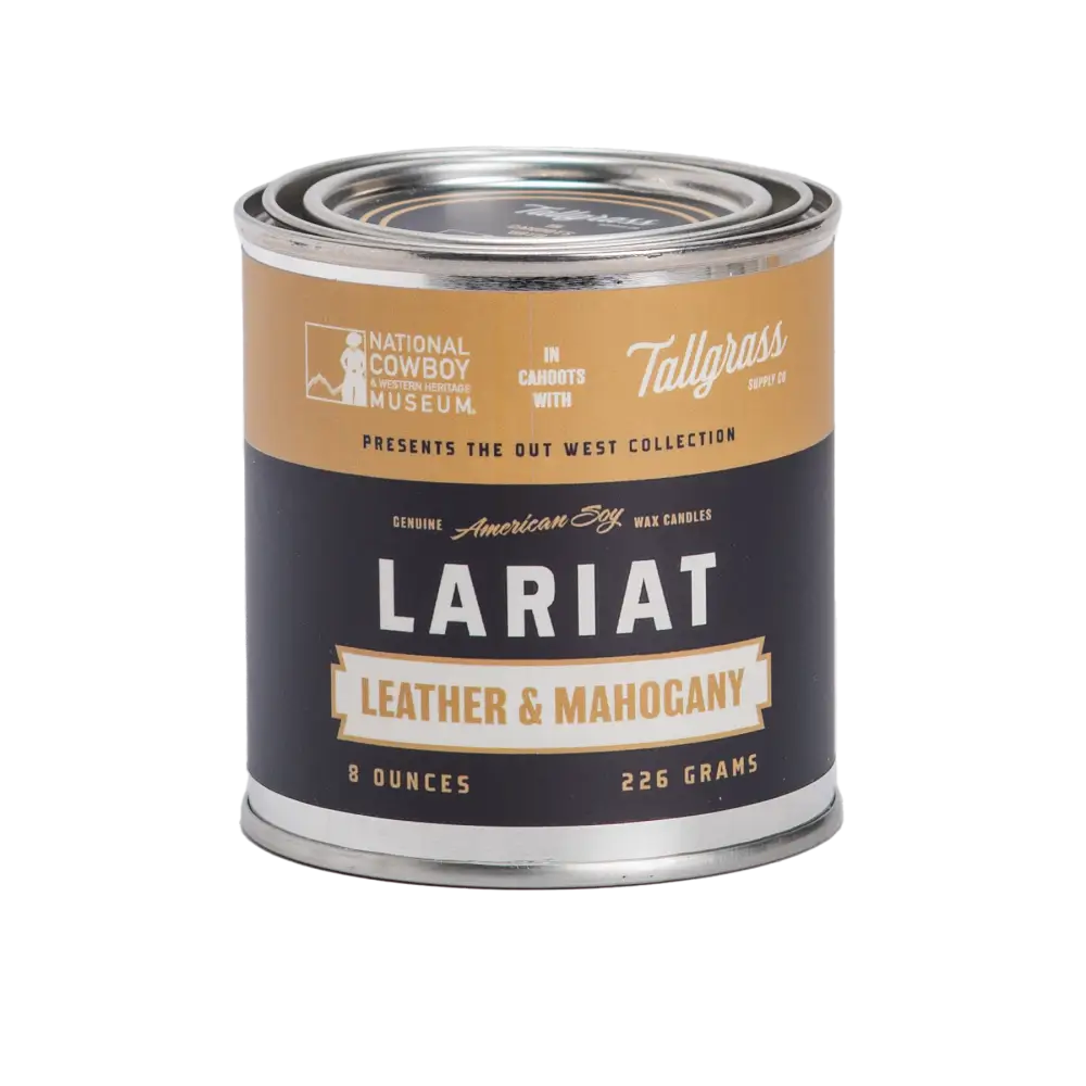 Lariat: Leather + Mahogany Soy Wax Candle