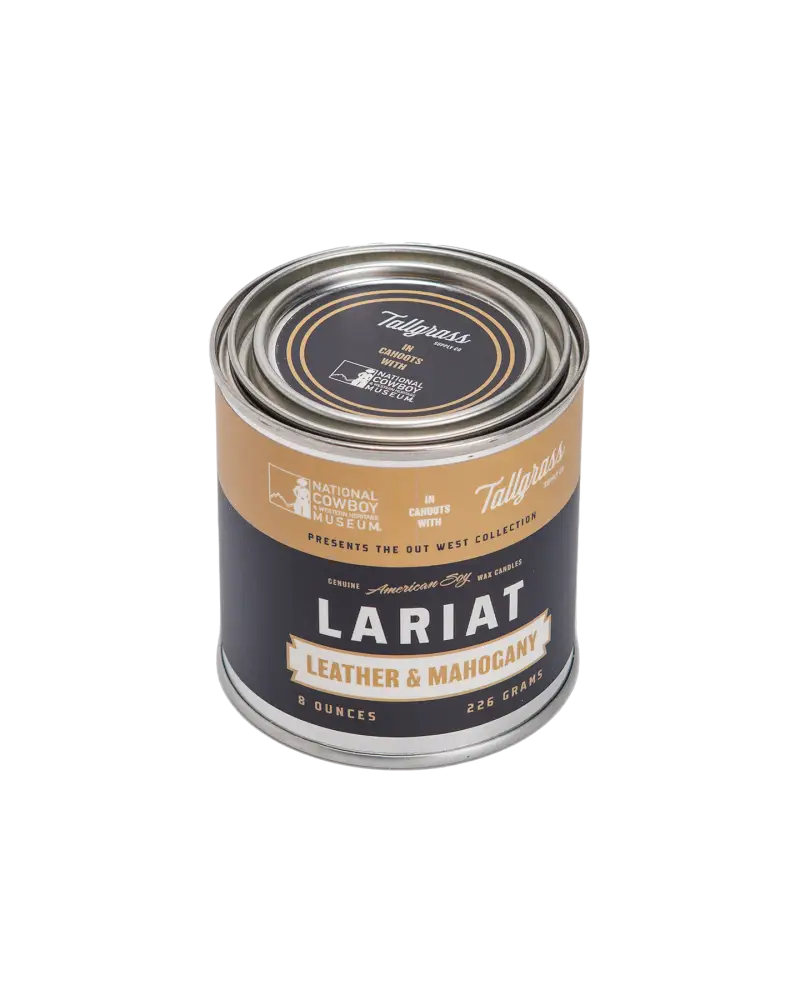 Lariat: Leather + Mahogany Soy Wax Candle