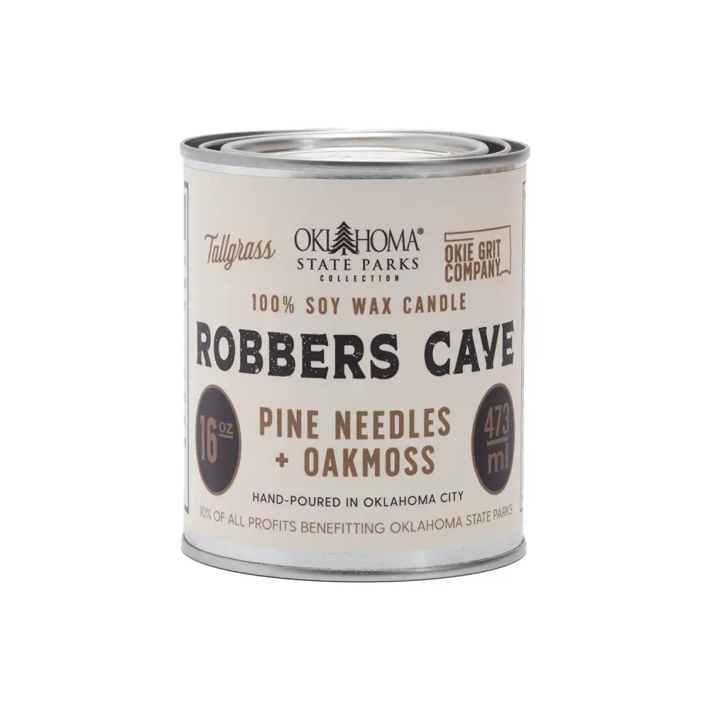 Robbers Cave: Pine Needles + Oakmoss Soy Wax Candle - 16 oz - Candles