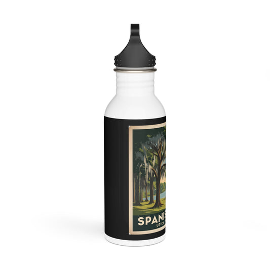Vintage Style Stainless Steel Water Bottle - Spanish Moss