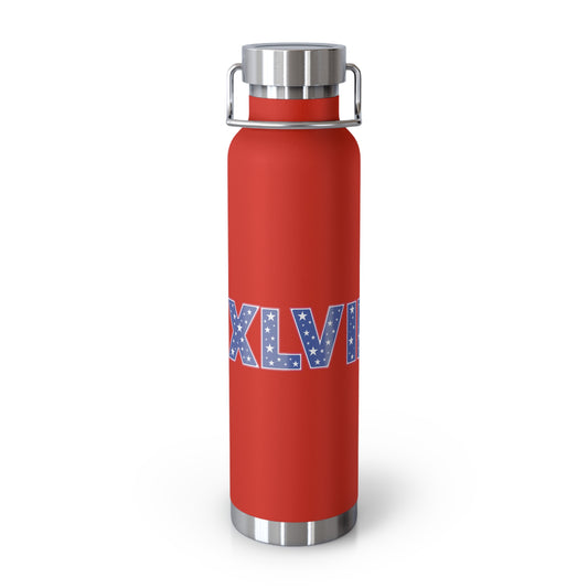 22oz Copper Insulated Water Bottle - XLVII Design