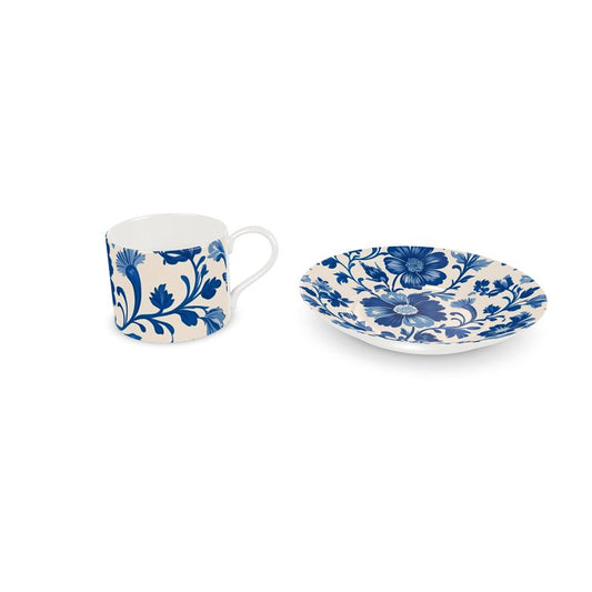 Ponta Blue Cups and Saucers