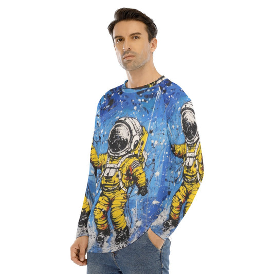 Men's Long Sleeve T-shirt With Raglan Sleeve