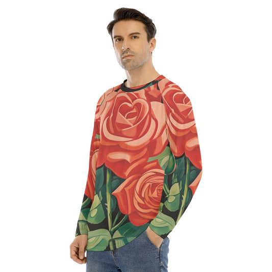 Men's Long Sleeve T-shirt With Raglan Sleeve