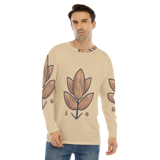 Men's Long Sleeve T-shirt With Raglan Sleeve