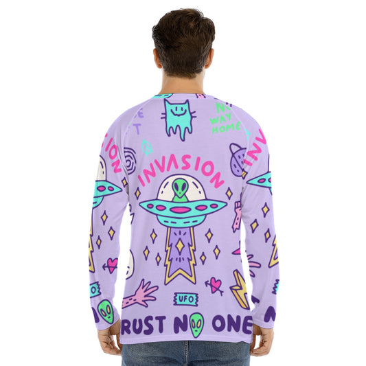 Men's Long Sleeve T-shirt With Raglan Sleeve