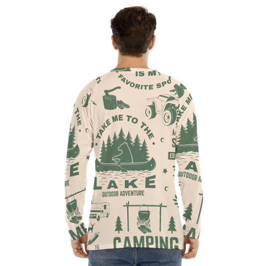 Men's Long Sleeve T-shirt With Raglan Sleeve
