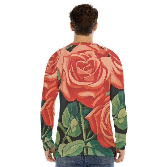 Men's Long Sleeve T-shirt With Raglan Sleeve