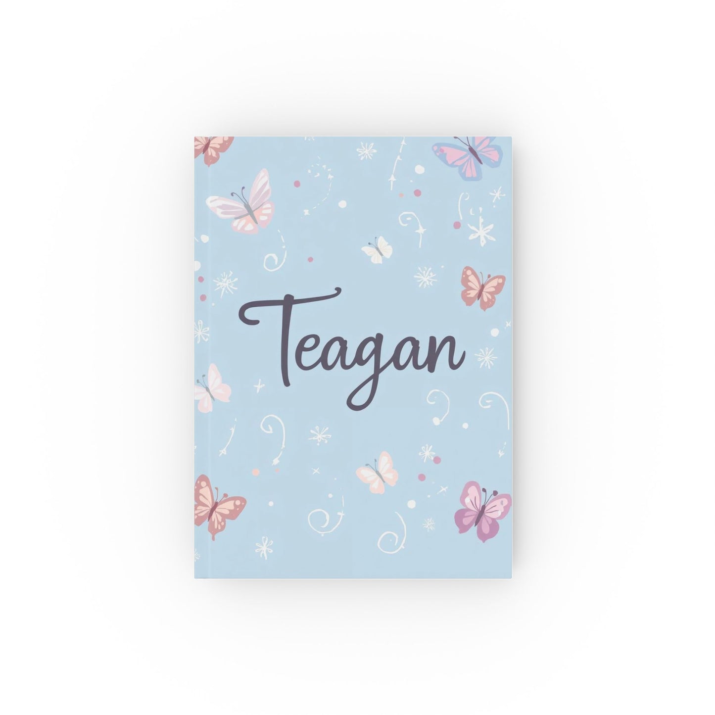 Personalized Butterfly Journal — "Teagan" Hardback Keepsake Notebook