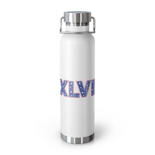 22oz Copper Insulated Water Bottle - XLVII Design