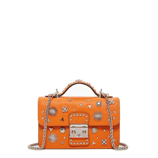 SUSU Studded Small Leather Crossbody Bag