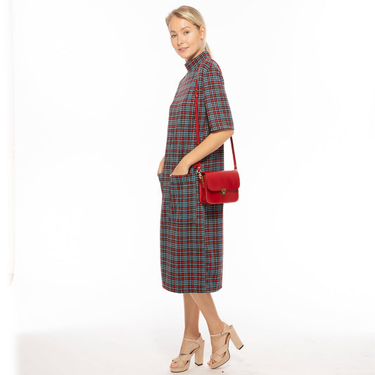 Nana Red Leather Crossbody Bag