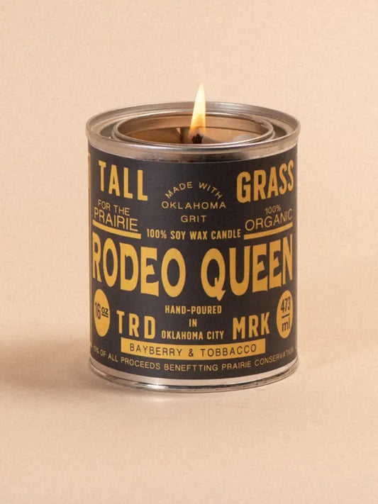 Rodeo Queen: Bayberry + Tobacco Soy Wax Candle - Candles